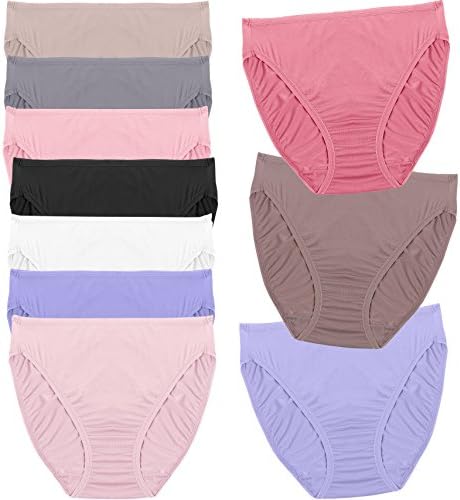 Women's Microfiber 10 Pack Hi-Cut Panties