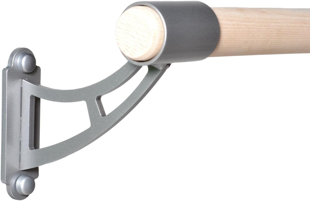 VITA Barre Wall-Mounted Single Ballet Barre, Archos, Wood | Fixed Height, Made in USA, Home, Studio or Gym Exercise Equipment for Kids & Adults | Dance, Fitness, Pilates