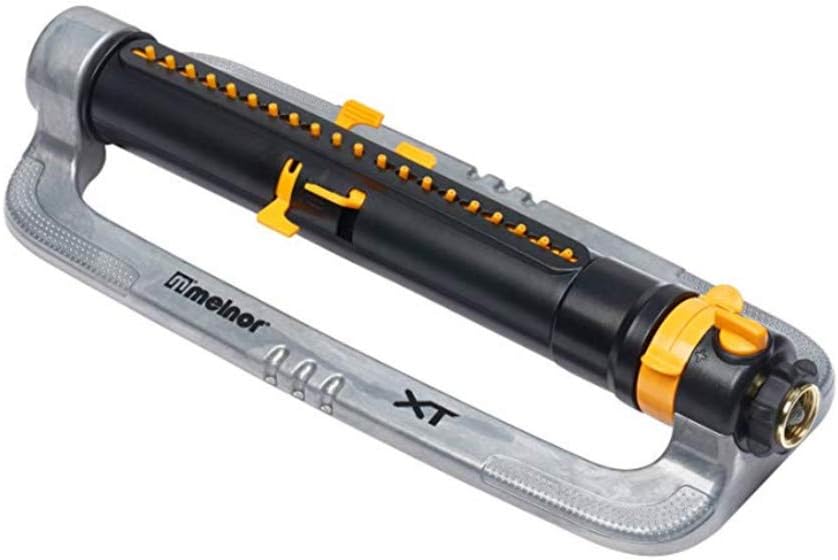 Melnor XT Metal Oscillating Lawn Sprinkler with Width, Range and Flow Control, Waters up to 4,200 sq.ft.-(XT4200M)