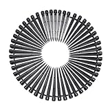 KINGSO 50Pcs Irrigation Drip Emitters for 4mm/7mm Tubing Adjustable 360 Degree Water Flow Drip Irrigation System for Plant Garden Watering 5 Inch