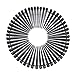 king do way 50Pcs Irrigation Drip Emitters for 4mm/7mm Tubing Adjustable 360 Degree Water Flow Drip Irrigation System for Plant Garden Watering 5 Inch