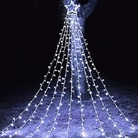 MAOYUE Outdoor Christmas Decorations 335 LED Star Lights 8 Lighting Modes Outside Tree Decoration Lights for New Year, Holiday, Wedding, Party