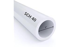 VENTRAL PVC Pipe Sch. 40 3 Inch (3.0) White Custom Length 5FT Feet