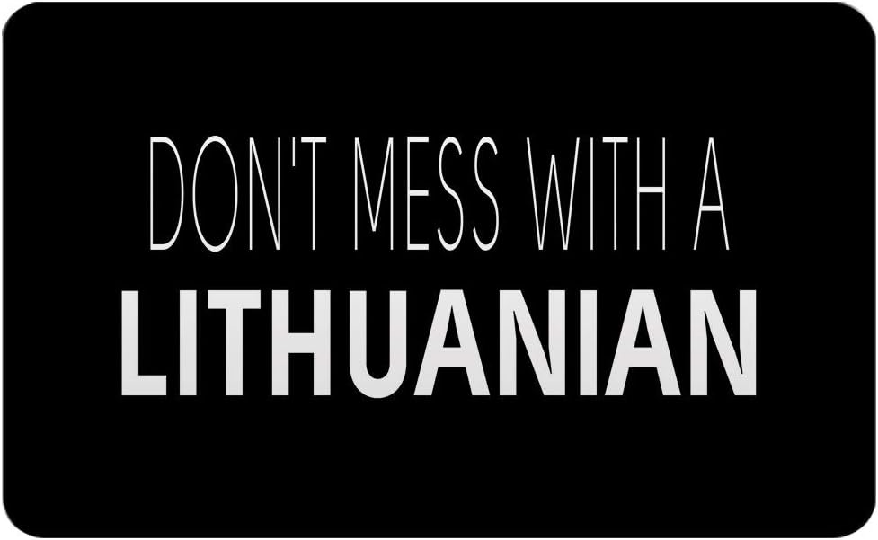 Makoroni - DON'T MESS WITH A LITHUANIAN Rectangle Magnet, 2"x3" Refrigerator Magnet