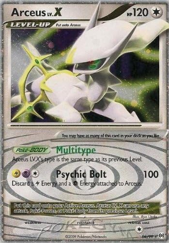 Pokemon Platinum Arceus Single Card Arceus Lv. X #96 Ultra Rare Holofoil [Toy]