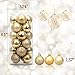 Yoland 24ct Barrel Plating Multicolor Christmas Ball Ornaments (40mm/1.57'' in) (Gold)
