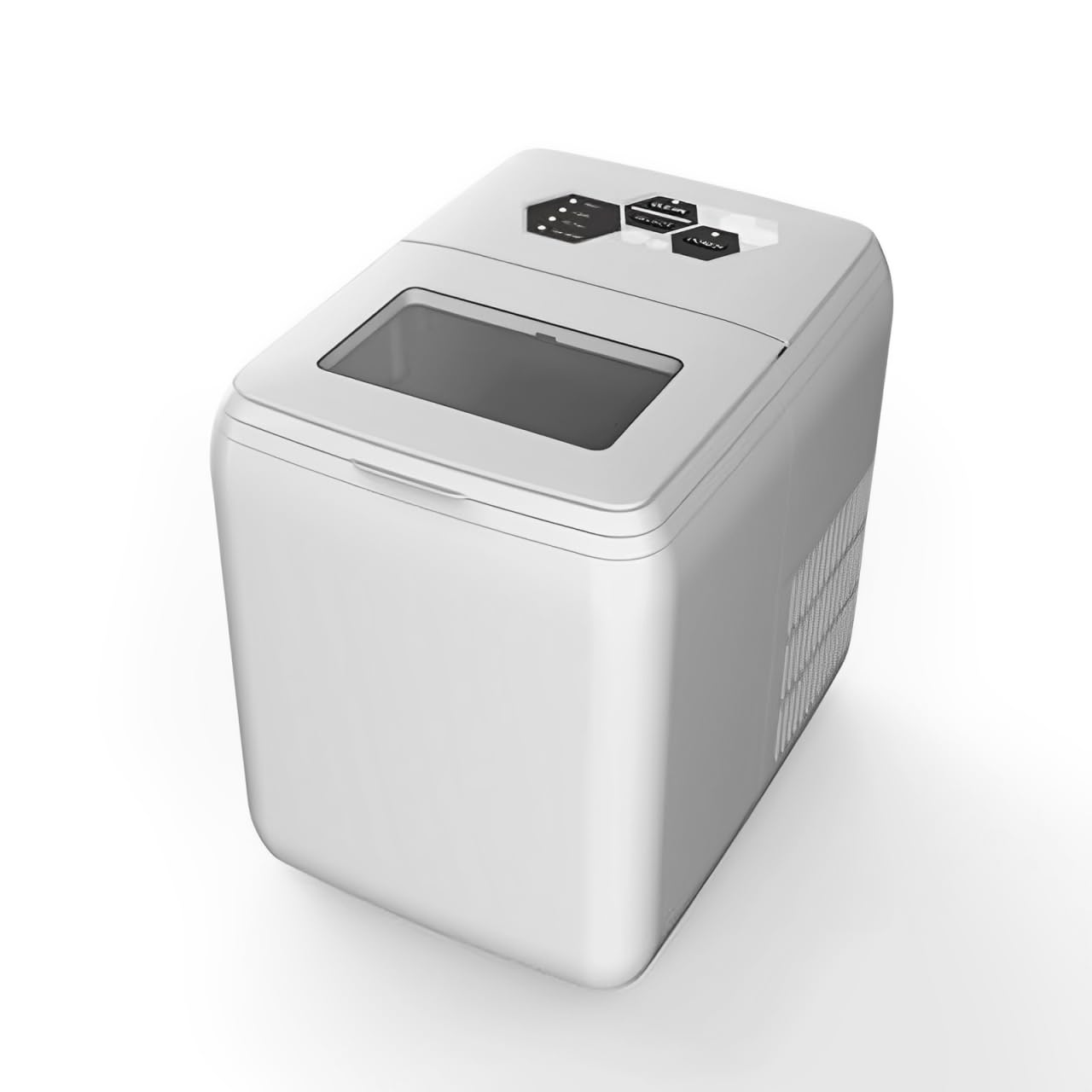 44lbs Mini Ice Machine, Table Top Ice Makermachine Large Capacity, Hielera Portatil for Home/Office/Bar(Sliver)