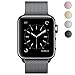 OROBAY Replacement Band for Apple Watch, Stainless Steel Mesh Loop Magnetic Closure Clasp Apple Watch Wristband Strap for Apple iWatch Sports&Edition (Black, 38 mm)