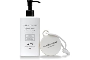 LA PEAU CLAIRE Hypoallergenic Dog Shampoo and Conditioner in 1, Cat Shampoo, Moisturizing, Tear-Free for Sensitive Skin, Puppies, with Pet-Friendly Fragrance, Includes Silicone Bath Brush