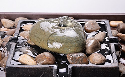 Kenroy Home 51041BRZ Zen Indoor/Outdoor Table Fountain, 9" H, Two Toned Bronze
