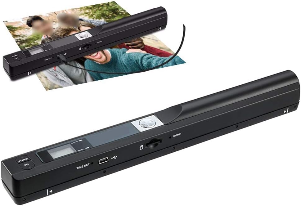 KYLINDRE Portable Document Scanner, 900DPI Handheld Document & Image Scanner A4 Colour Photo USB Mobile Scanner,(JPG/PDF Format, High Speed USB 2.0)