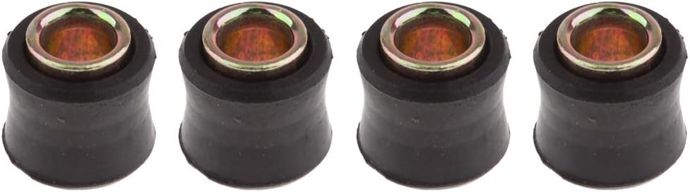 Amazon 4個オートバイのリアショックアブソーバー F10mm用のユニバーサルゴムブッシュ ショックアブソーバー用ブッシュ 車 バイク