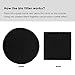 Aboat 12 Pieces Compost Bin Filters Kitchen Compost Pail Filters Replacement, 6 Round and 6 Square