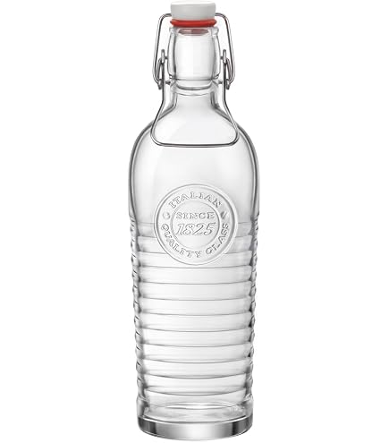 Amazon.com: Bormioli Rocco Officina 1825 Swing Top Bottle - Clear