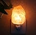 of 2) Zoostliss Mini Hand Carved Natural Original Crystal Himalayan Salt Lamp Night Light with Additional Bulb for Backup