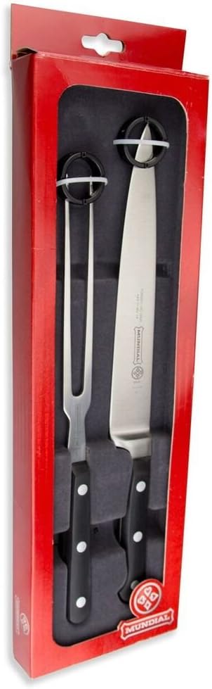 Mundial 5100 Series 2-Piece Carving Set, Black