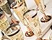 Champagne Flutes – 50-Count Plastic Champagne Glasses, Toasting Flute Set, Decorative Drinking Glasses for Housewarming Parties, Formal Events, Graduation Celebrations, Rose Gold, 5 Fl.Oz