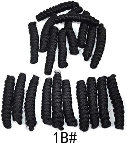 Crochet Braids Pixie Short Curly Synthetic Hair Extensions for Women Bounce Carrie Curls 5Packs 100Strands 20Inches-Black Color …