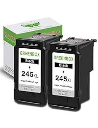 GREENBOX - Cartucho de tinta remanufacturado Canon PG-245XL CL-246XL PG-243 CL-244 (1 negro + 1 tri-color) compatible con Canon PIXMA MG2520 MG2920 MG2922 MG2924 MG2420 MG2522 MG3022 MG2555 MX492 IP2820