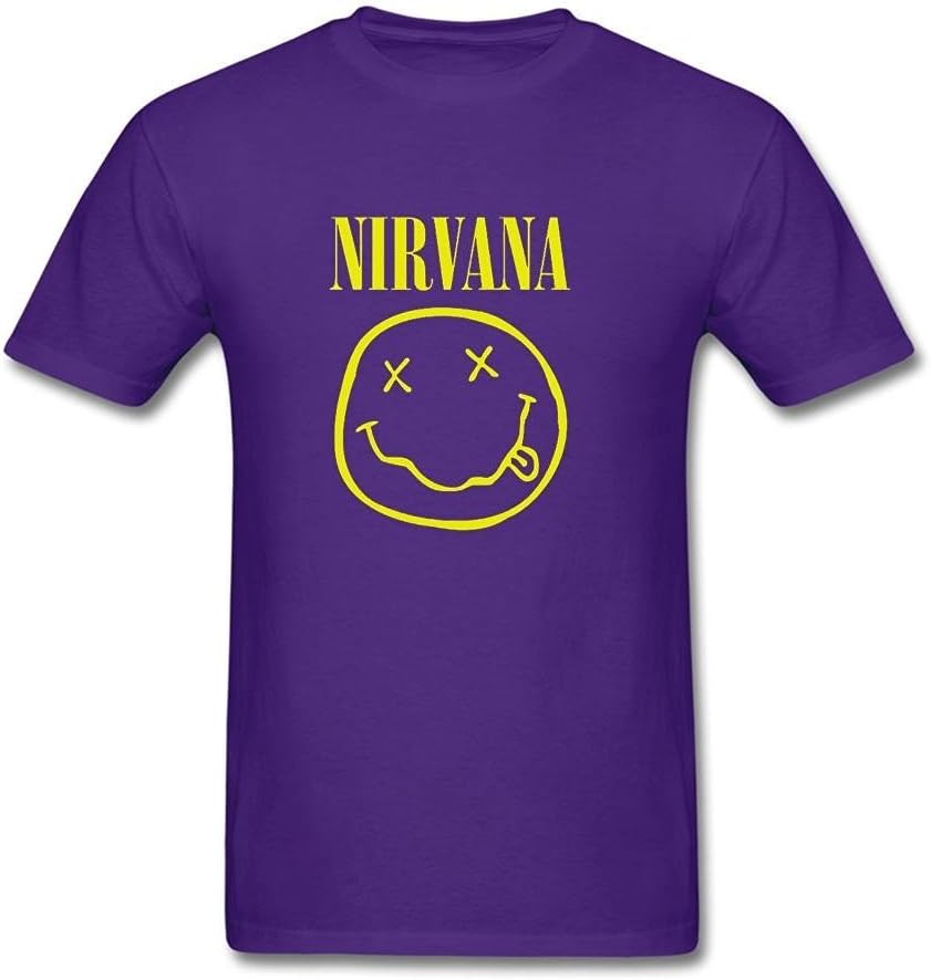 Daving Customized Nirvana Lithium Rock Band T-Shirt for Men Short Sleeve