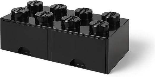 black lego storage box
