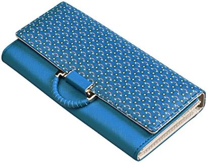 Lt Tribe Women's Vintage Wallet Clutch PU Leather Wallet Multi-card Cute Wallet Blue QB014