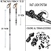 Foxelli Carbon Fiber Trekking Poles – Lightweight Collapsible Hiking Poles with Cork Grips, Lever Locks & All Terrain Accessories