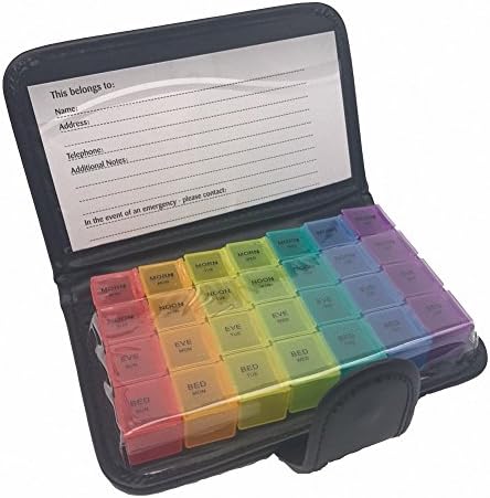 AOHANG 7 Color Rainbow 28 Grid Notebook Wallet Kit