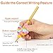Training Grips, Firesara Original Handwriting Correction Finger Exclusive Wings Design Assorted Grip Trainer for Righties Kids or Children or Preschoolers or Adults (4PCS)