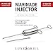 Luxe Grill Stainless Steel Meat Injector Kit with 2 Commercial Marinade Needles and 2-oz Large Capacity Barrel