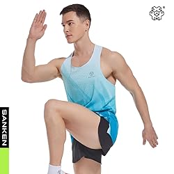Sanken Men's Seamless Running Tank Tops Ultra