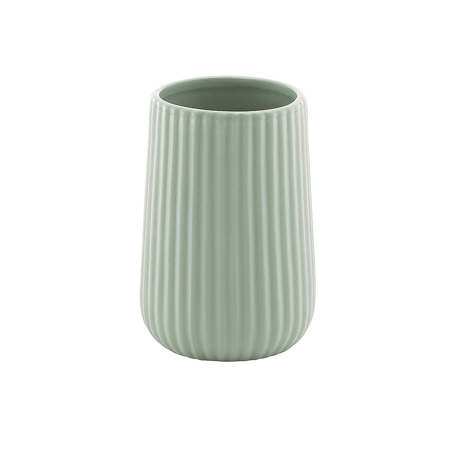 Gedy Mint Green, G-Marika, Bathroom, Ceramic Toothbrush Holder, R&D Design, Measures 11.6 x 8 x 8 cm, 2 Years Warranty, One Size