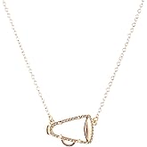 Mikovivi Cheer Necklace, Gold Copper Plated Resin Pendant for Women Cheer Team Gifts, Coach, Mom, Adults