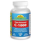 Nova Nutritions Vitamin C-1000 mg 240 Tablets (Time Released)