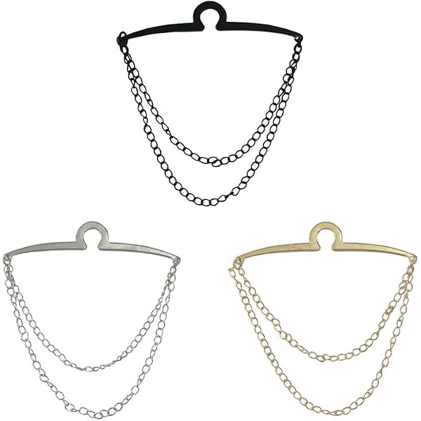 Amazon.com: Dannyshi 2pcs Set Men's Tie Chain Necktie Tie Clips