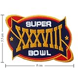 NFL Super Bowl XXXVIII 2003 Style-38 Embroidered Iron On Patch