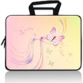 7-9 inch Tablet Sleeve, Evecase 7~ inch Tablet Ultra-Portable,Neoprene Zipper Carrying Sleeve Case Bag Compatible with 7 8 8.5 9‘’Apple iPad mini, Samsung Galaxy Tab,Google, Acer (Cute Butterfly2)