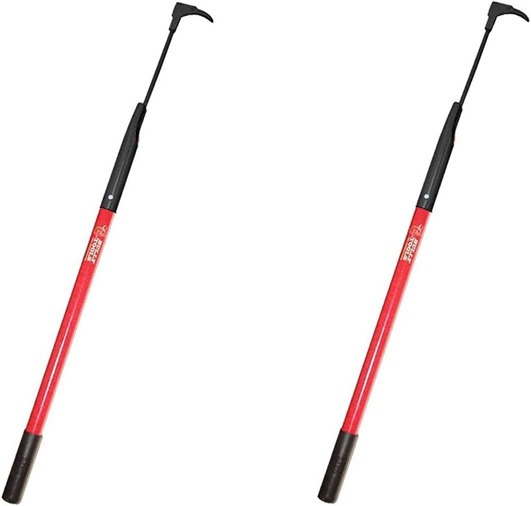 Bully Tools 92395 7-Gauge 3-Inch Bean Hook/Paver Weeder with Dual-Sided Blade (Pack of 2)