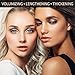 MOSTORY Black Lash Mascara - Silk Fiber Volume Waterproof Natural Extension Mascara Thickening Lengthening Voluminous Sweatproof Long Lasting Hypoallergenic Eyelash (0.28 oz)