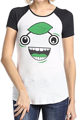 LOVEGIFTTO Womens Guava Juice Logo O-Neck Short Sleeve Raglan Tee Shirt Large