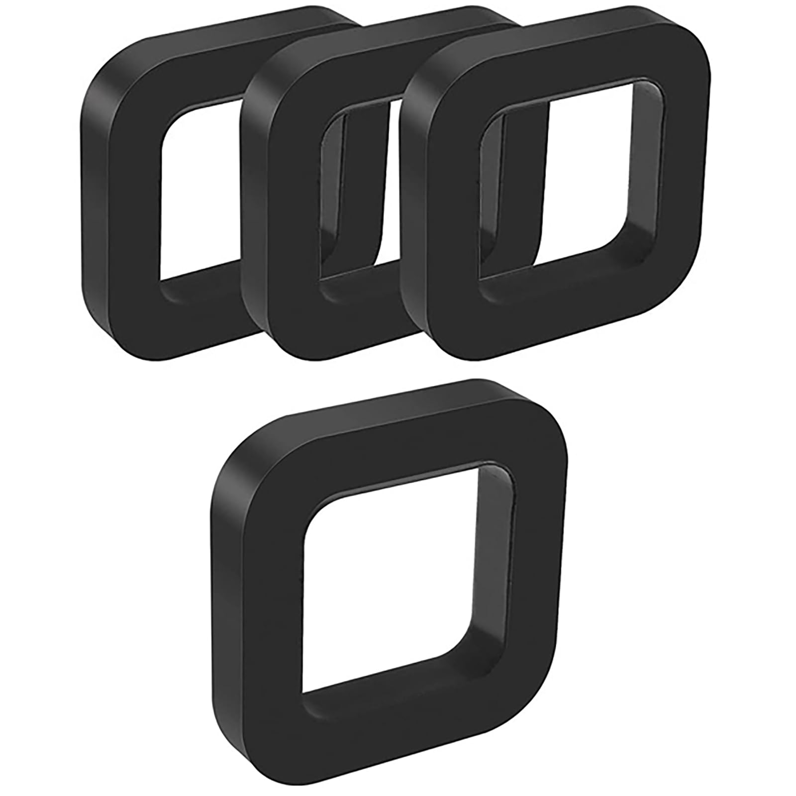 Photo 1 of FDXGYH 4pcs 2 inch Trailer Hitch Receiver Silencer Pad Black Hook Buffer Rubber Pad for Adjustable Ball Mounts to Reduce Rattle & Eliminate Noise Provide Cushion Between Receivers and Tow Hitches