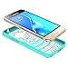 Galaxy J1 2016/Luna/Amp 2/Express 3 Clear Case with HD Screen Protector,AnoKe [Scratch Resistant] Hard Acrylic Transparent Rubber Silicone Hybrid Slim Crytal For Samsung J1 J120M TM Mint