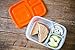 FS Kitchen Dishwasher Safe BPA Free Plastic 3-Compartment Lunch Box with Lid, Set of 6