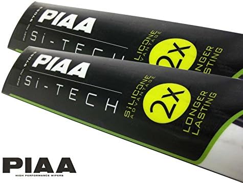 PIAA Si-Tech Front Wiper Blades Set - Silicone, Longer Lasting / 600mm; 530mm