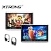 XTRONS 2 x 10.2 Inch Pair HD Digital TFT Screen HDMI Video Car Active Headrest DVD Player New Version IR Headphones(Black&White) primary