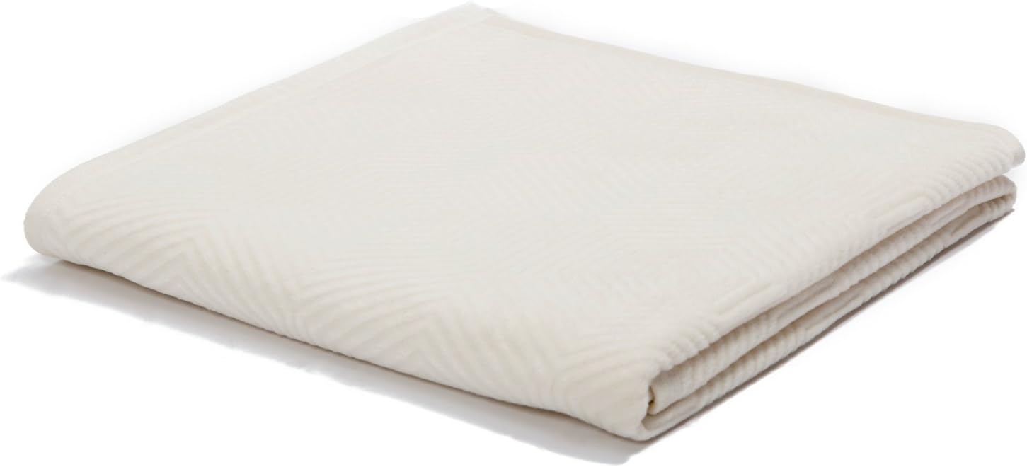 biederlack Hexagon Throw, Cotton Blend, Natural, Single