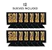 Happy 50th Birthday Party Decorations for Men, Insulated Can Coolers as Dad's Birthday Decorations and Party Favors, Beer Sleeves 50th Birthday Gifts for Men, 12-Pack, Black & Gold