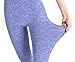 VAMEI Women's Yoga Pants High Waist Running Workout Leggings, Navy, One Size