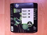HP 564XL Black Inkjet Cartridge - 3 pk.