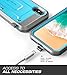 SUPCASE Unicorn Beetle Pro Series Case Designed for iPhone X, with Built-In Screen Protector Full-body Rugged Holster Case for Apple iPhone X / iPhone 10 (2017 Release) (Blue)